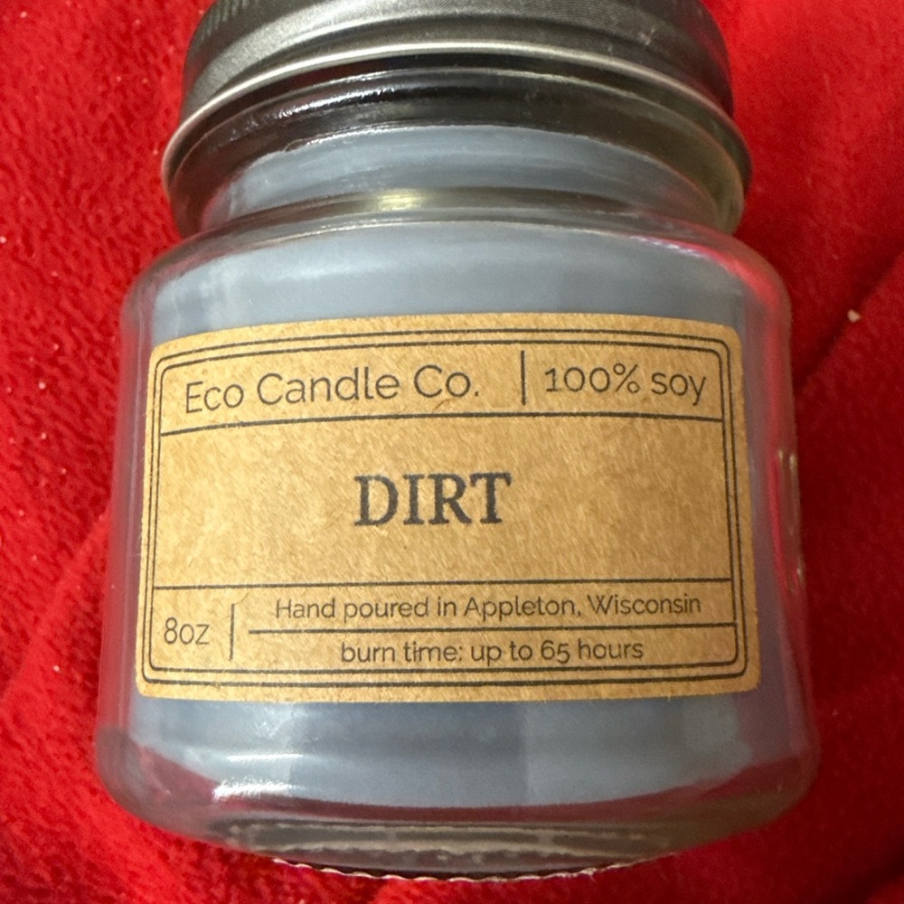 Eco Candle Co. Soy Wax Candle DIRT 8 oz